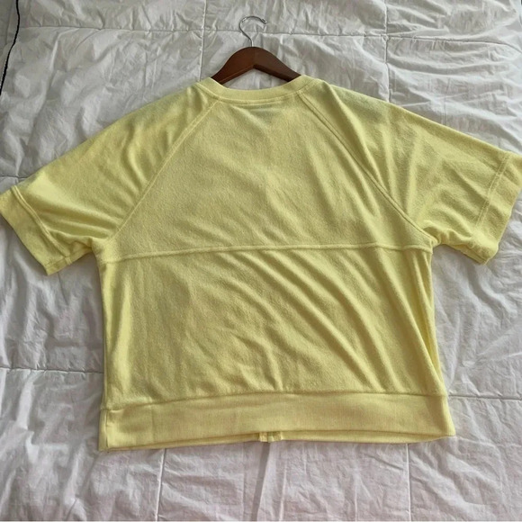 Out from Under Urban Outfitter’s Valtina Terry Track Jacket Yellow Top Med beach - Picture 8 of 12